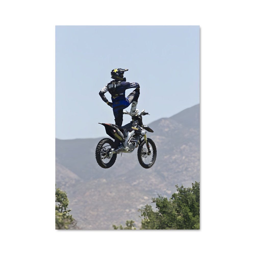 Poster Freestyle Évasion – affiche Motocross freestyle